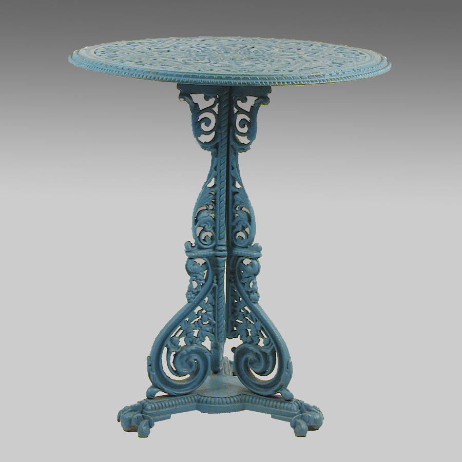 Aesthetic Movement cast iron table by Coalbrookdale Co.