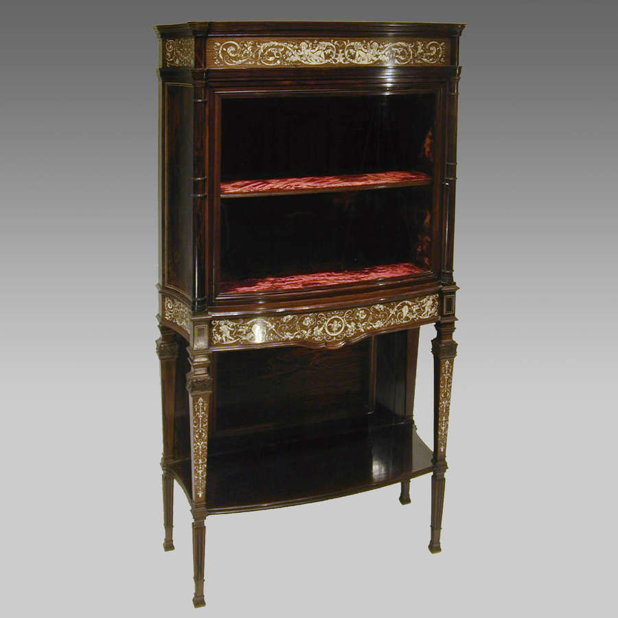 19th century rosewood cabinet by Collinson & Lock