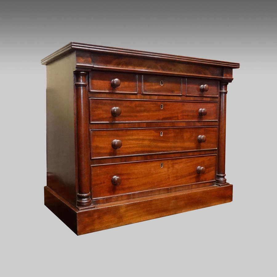 Miniature Regency mahogany chest of drawers