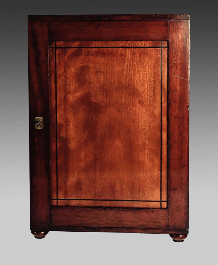 Regency mahogany collector's cabinet