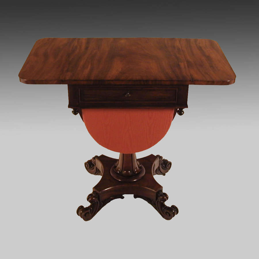 19th century mahogany Pembroke work table