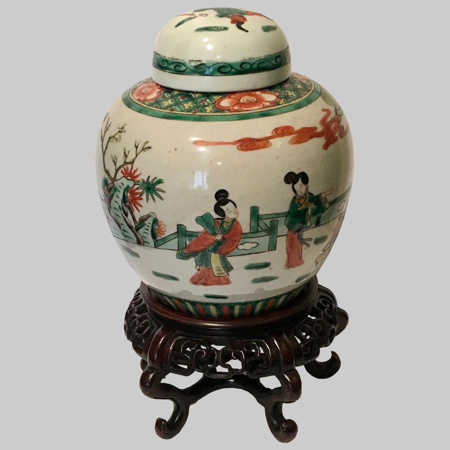 Chinese Export porcelain ginger jar