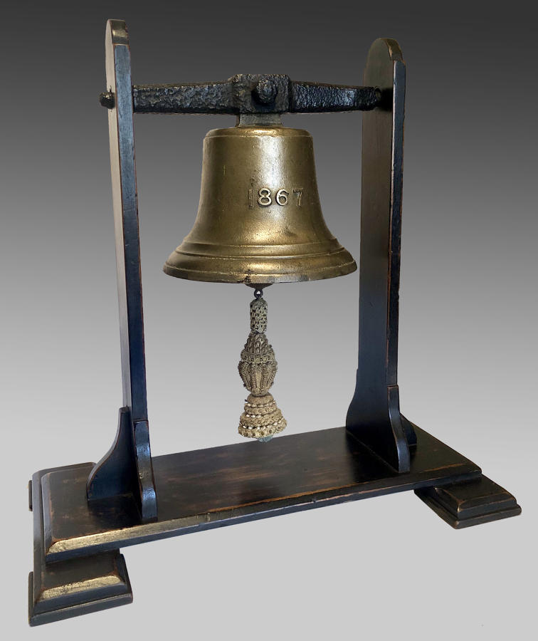 19th century cast bronze bell