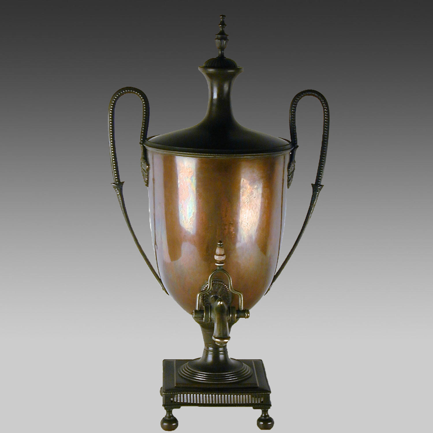 Antique Georgian copper samovar or tea urn