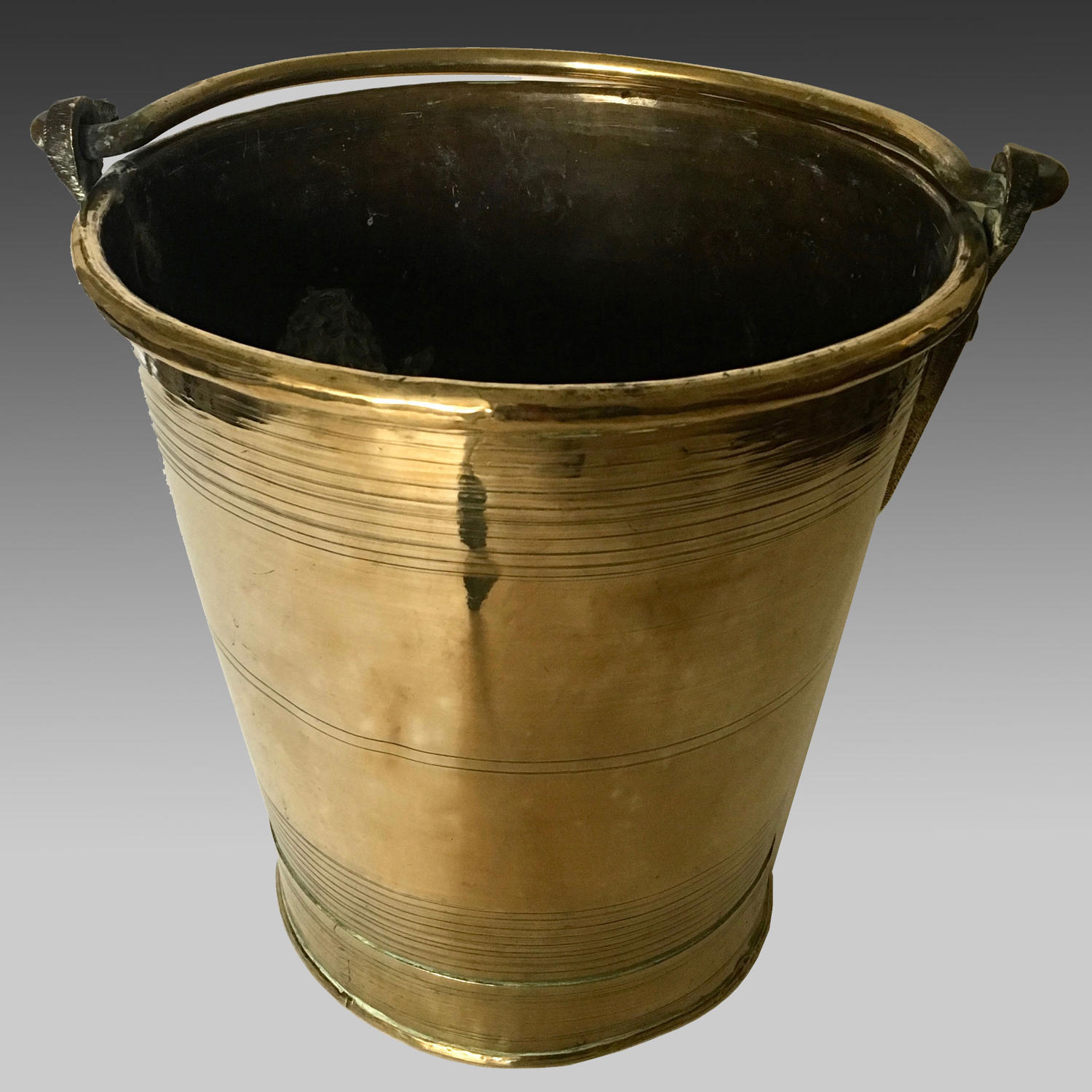 Late 19th century brass bucket