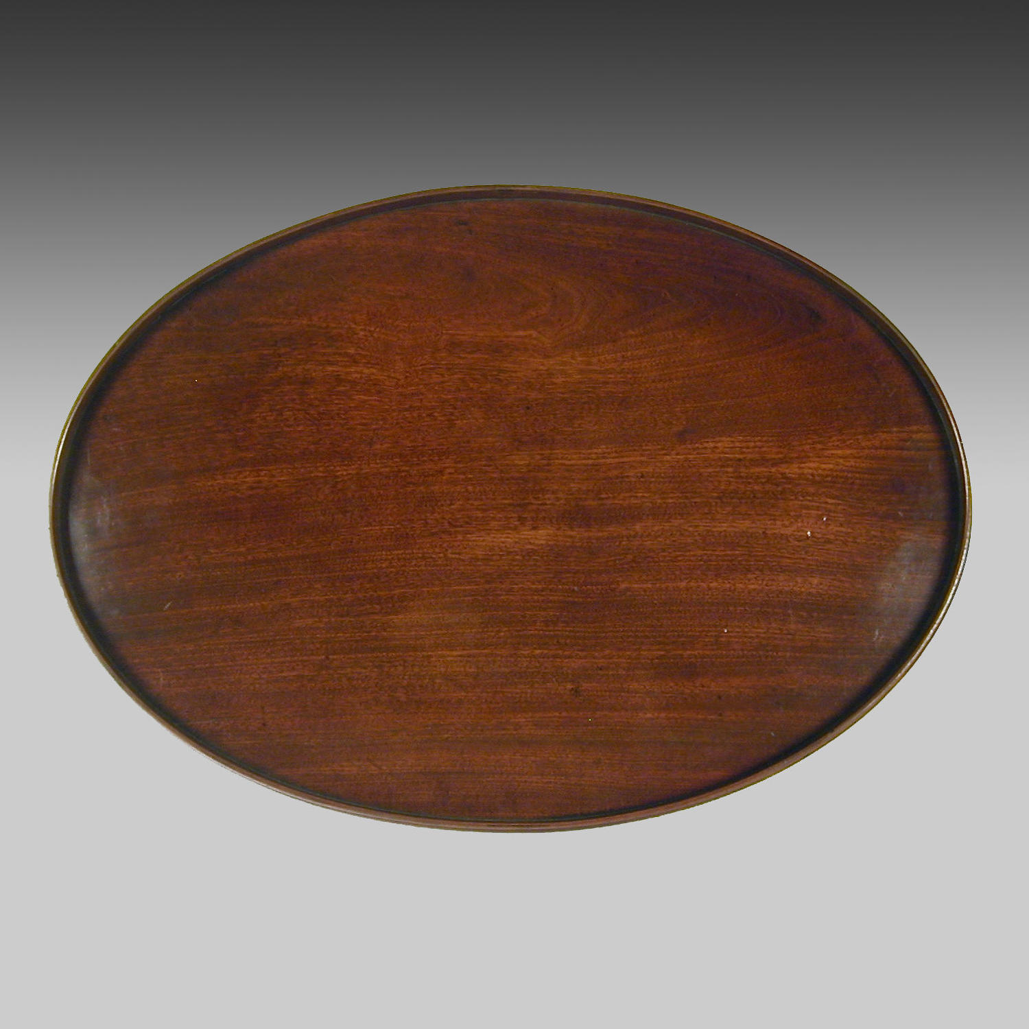Georgian mahogany oval tray