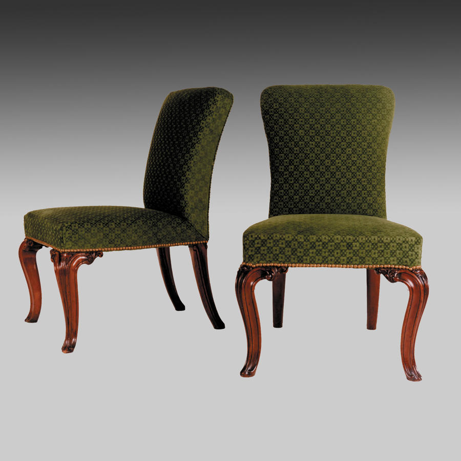 Pair of mid Georgian side chairs