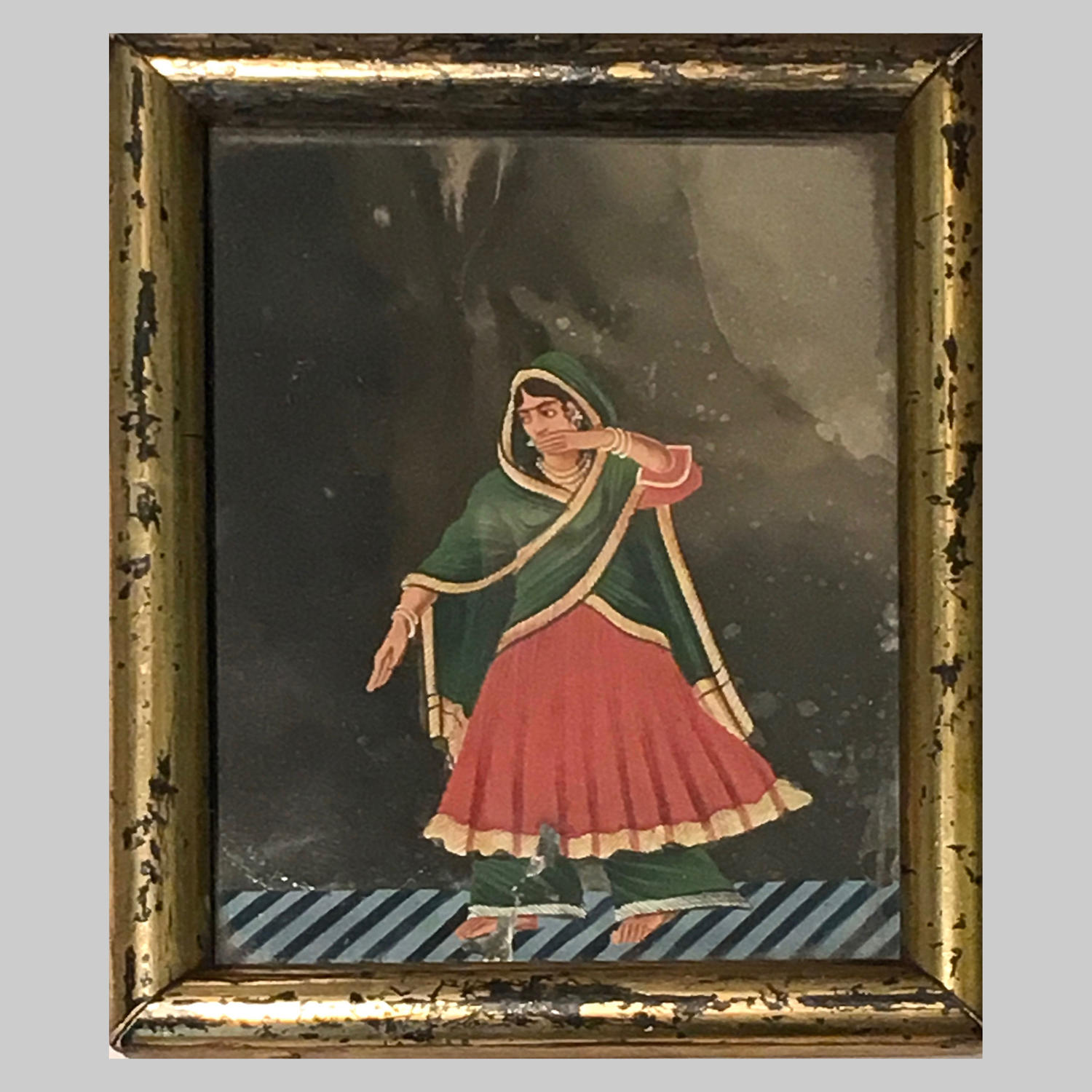 Five Indian antique gouache ‘Company’ Paintings on mica