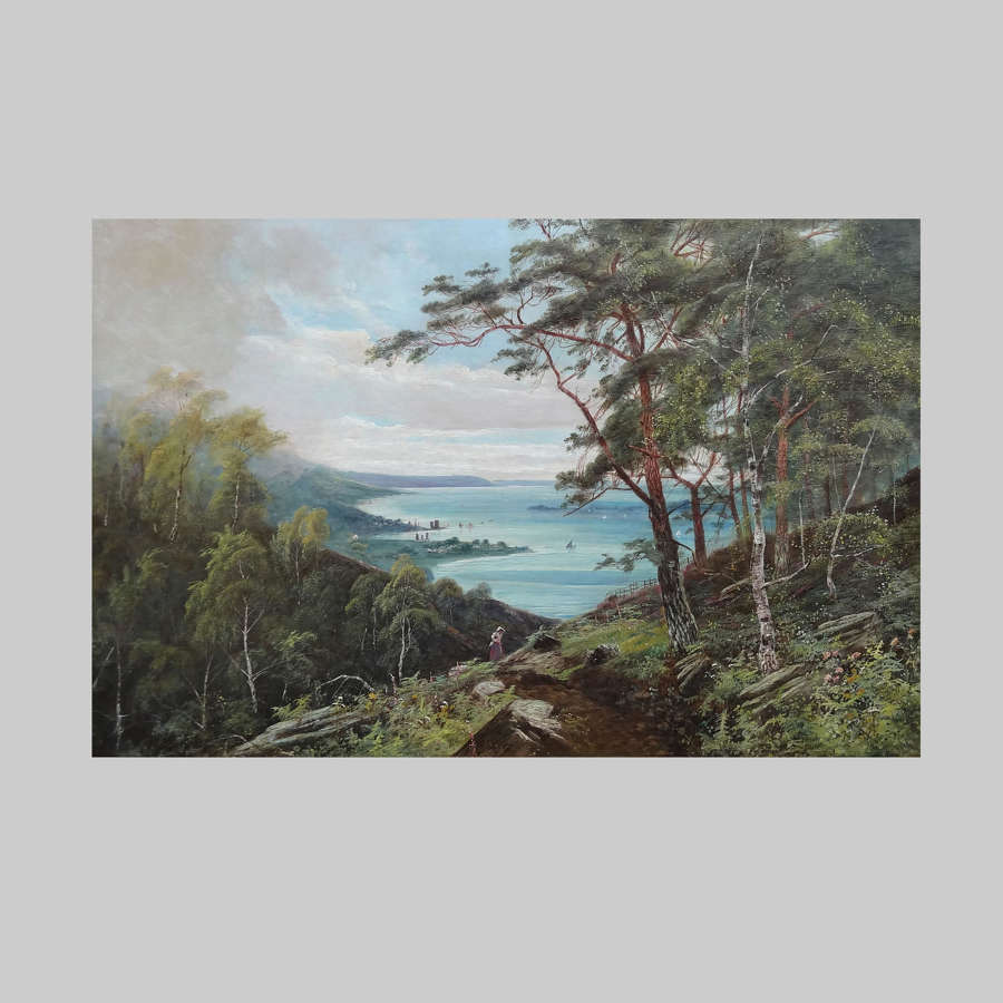 Oil painting of A Highland Bay by John  MacWhirter