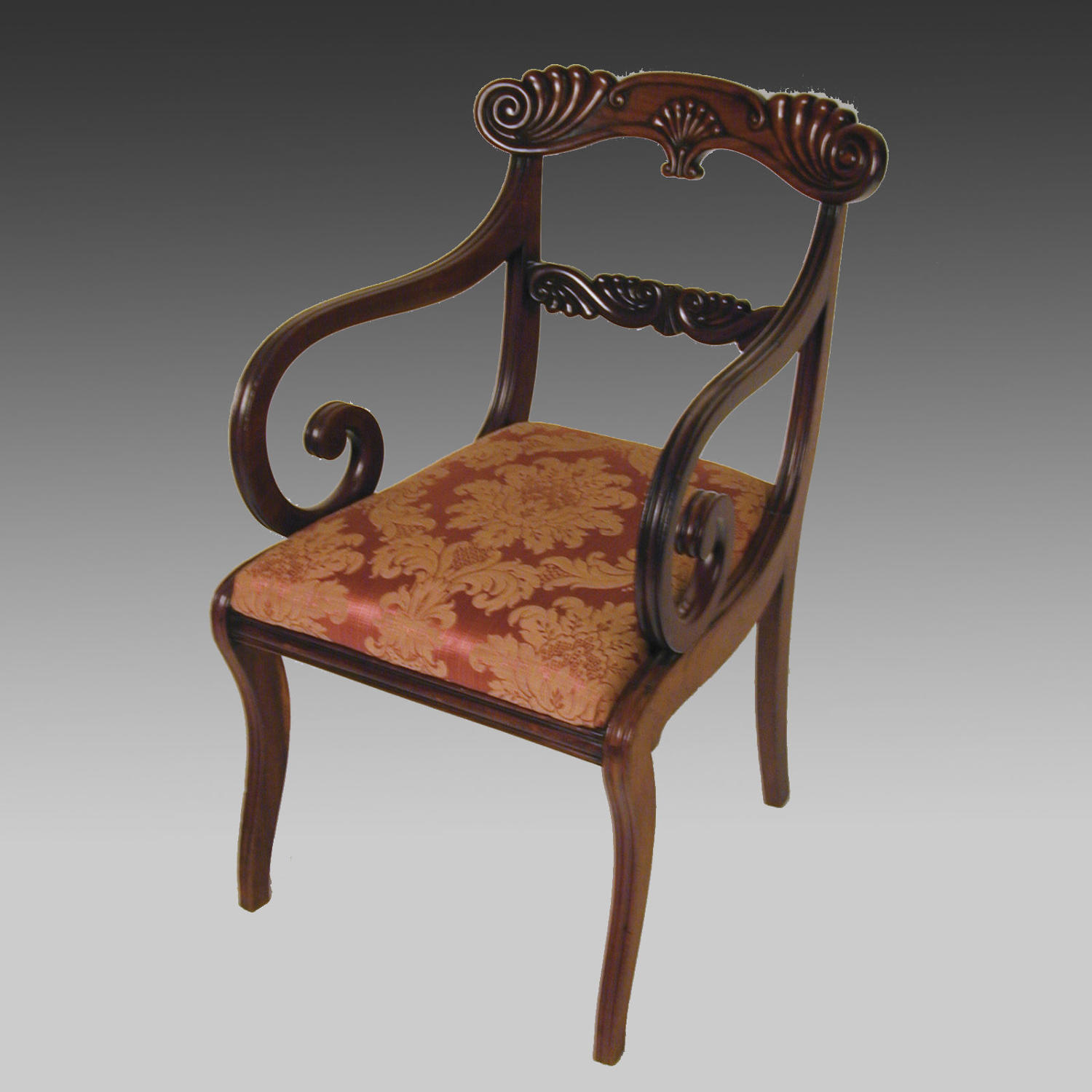 Regency mahogany armchair