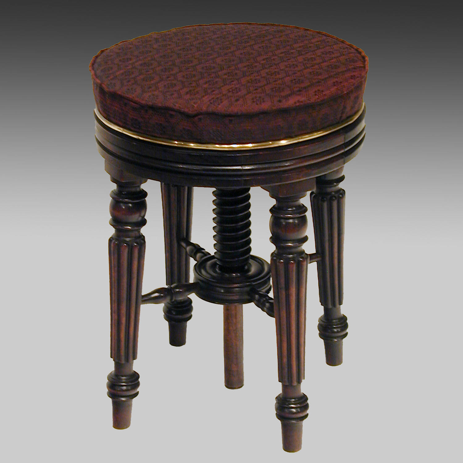 Antique Regency rosewood music stool