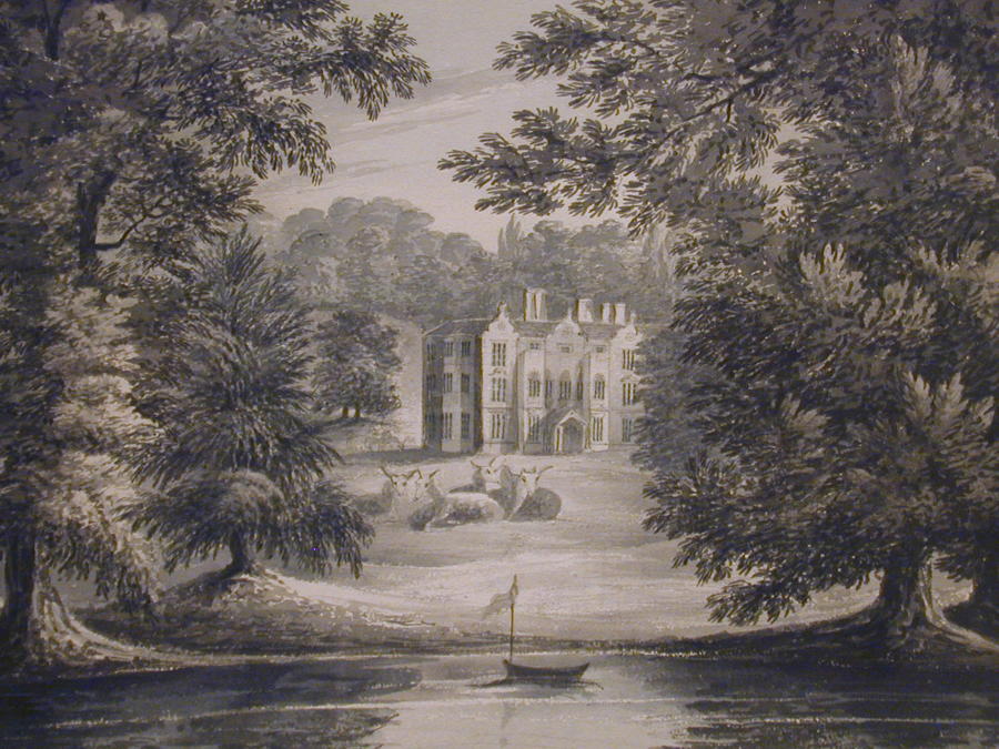 Pair of Landscapes of Northwick Park by the Hon. Harriet Rushout
