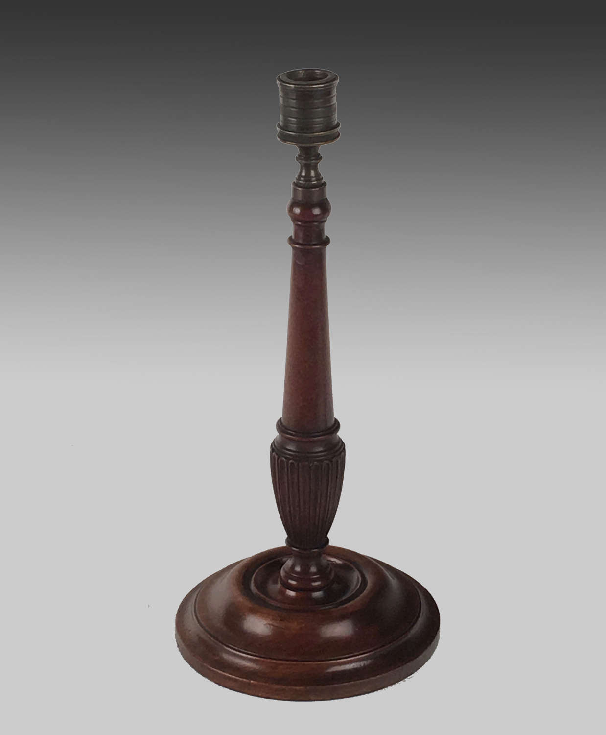 Georgian mahogany candlestick