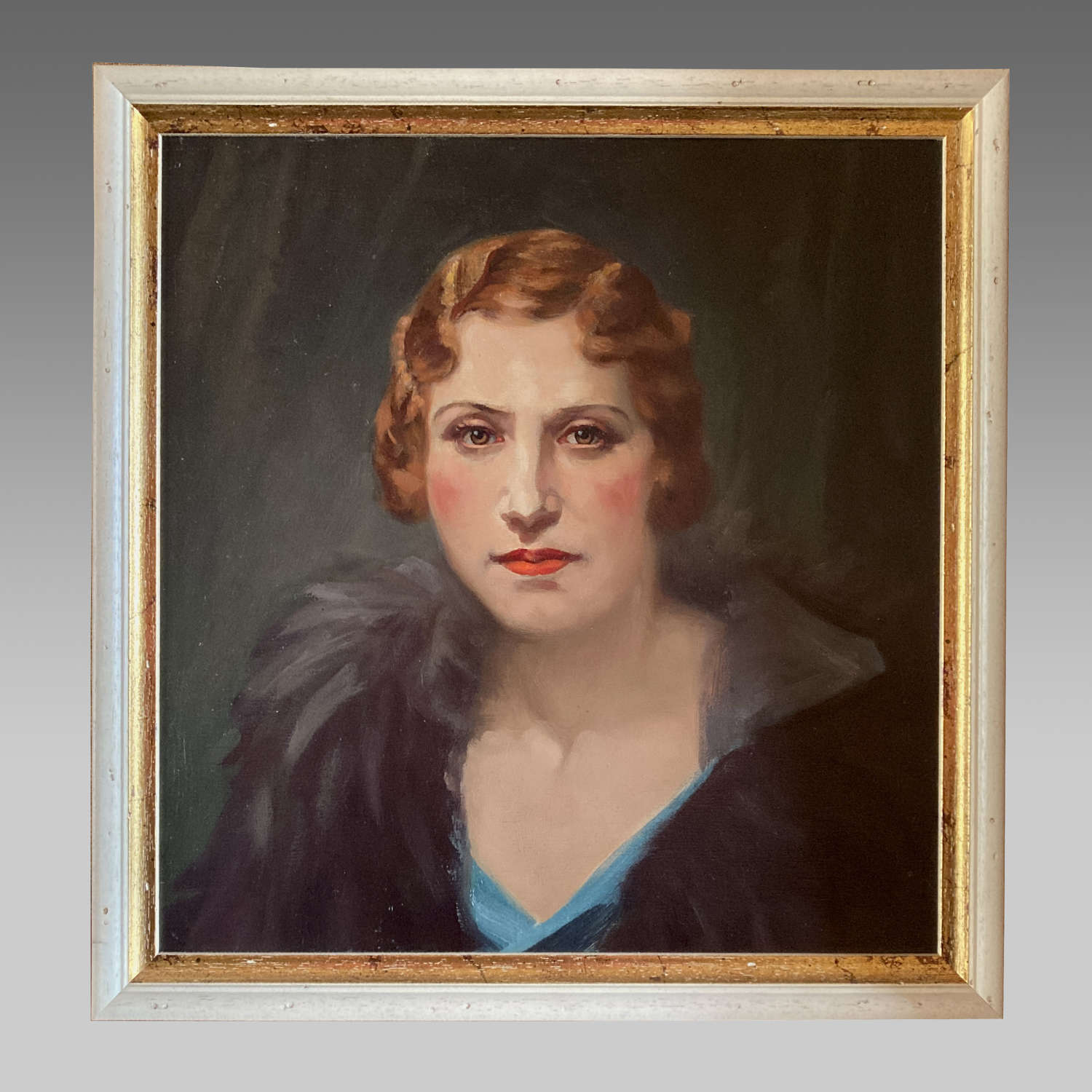 Striking studio portrait of the ‘Titian Lady’ by T.Alfred West