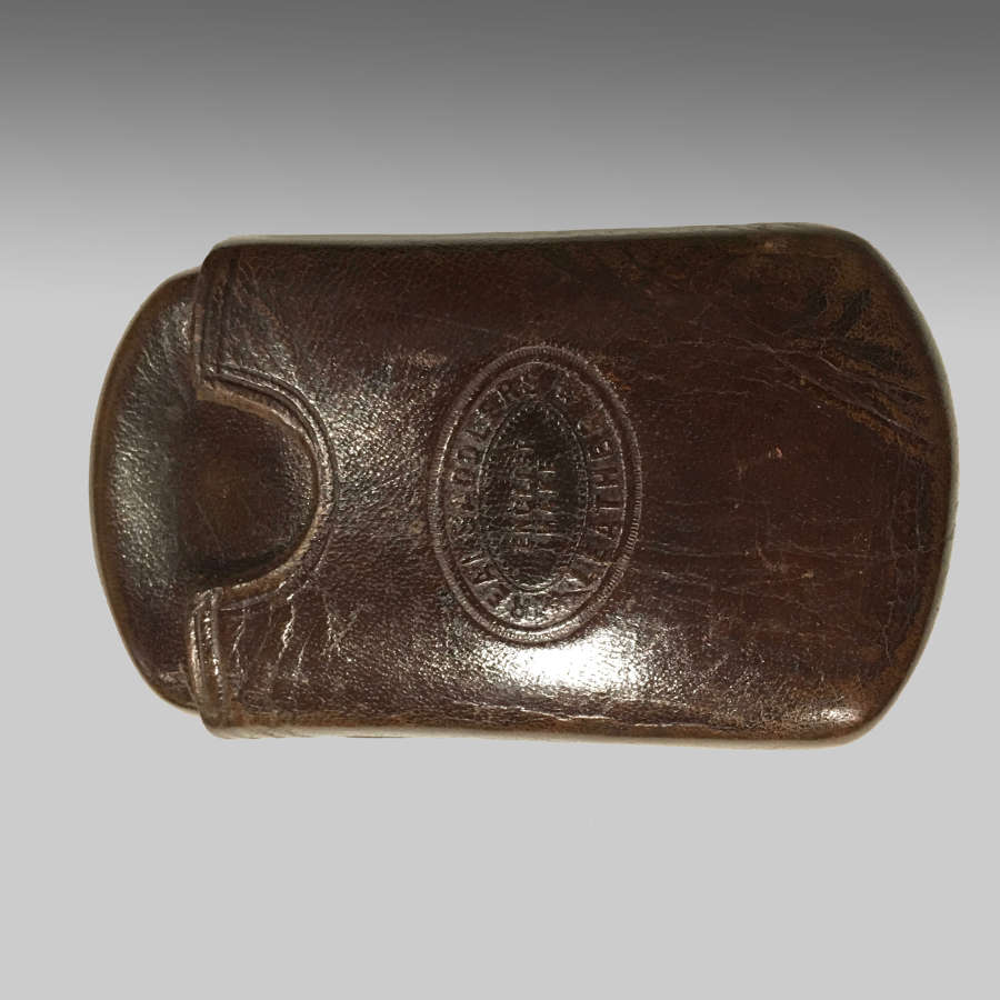 Victorian small leather cigar case