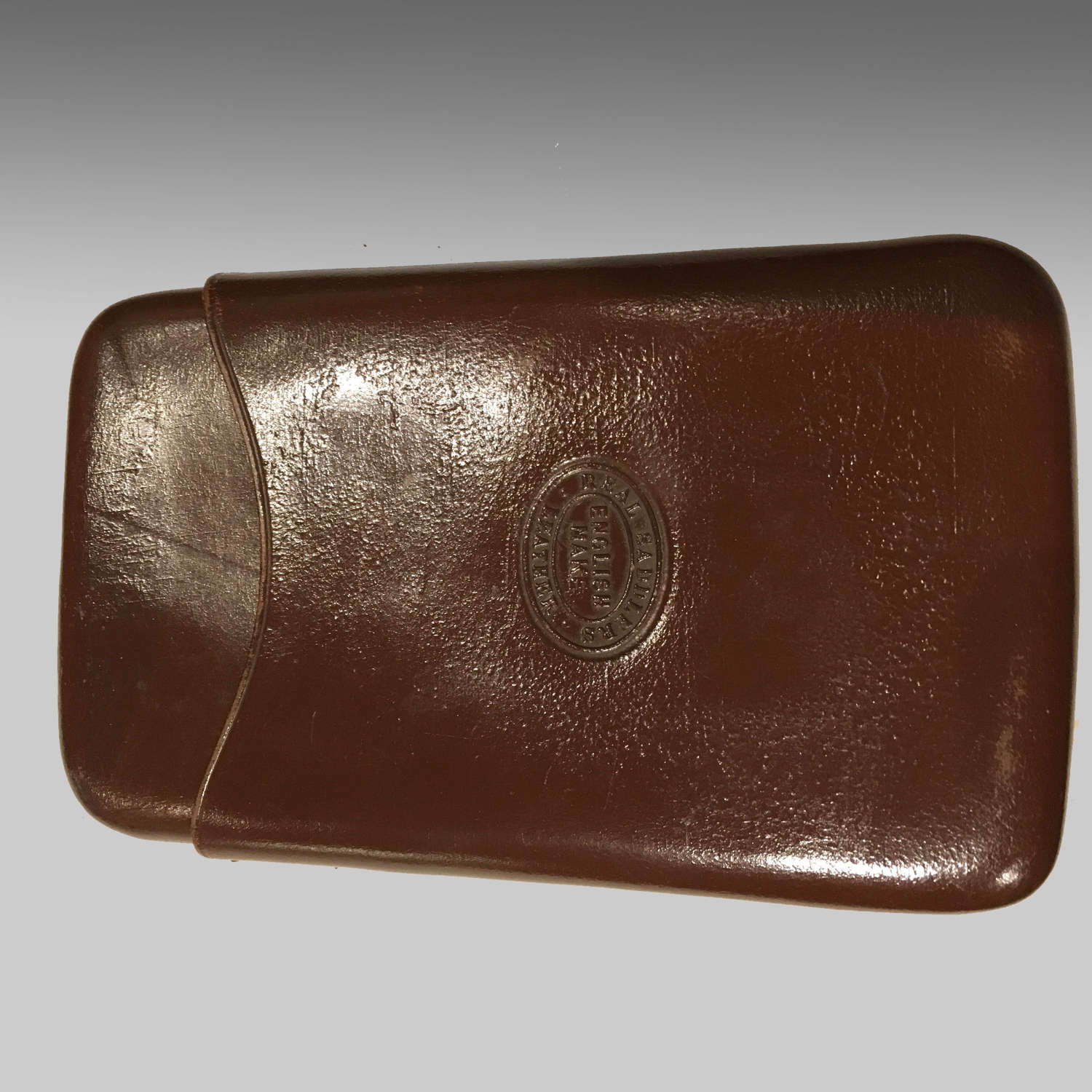 Victorian leather cigar case