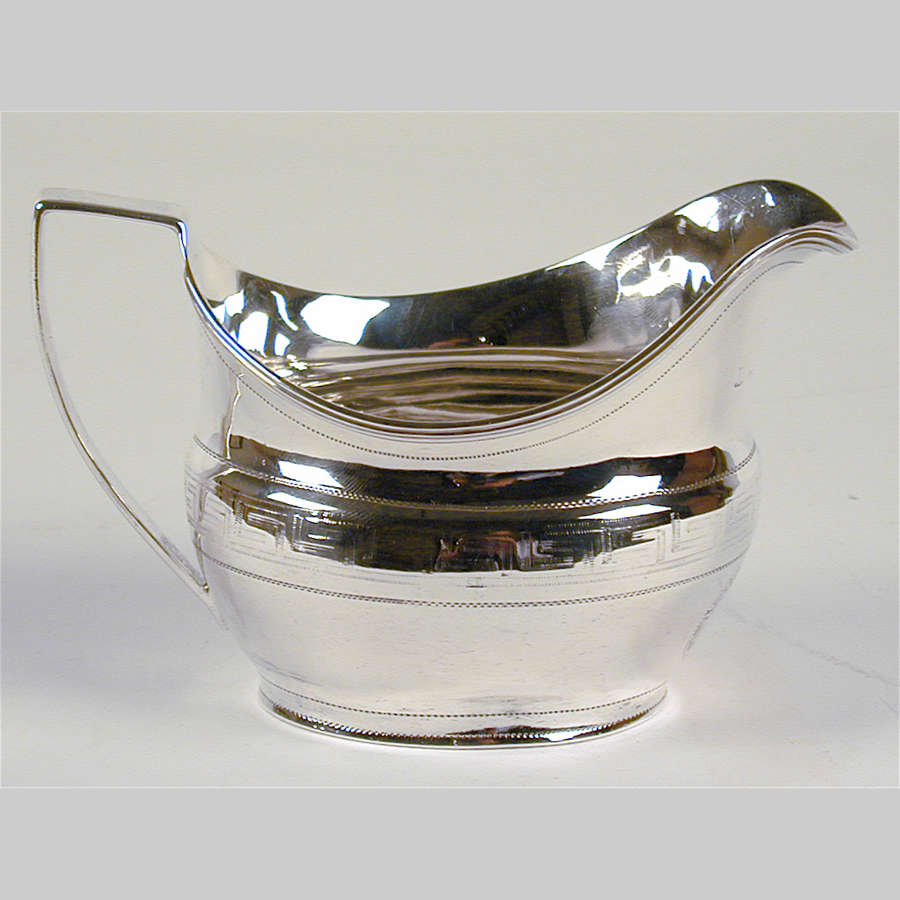 Georgian silver cream jug