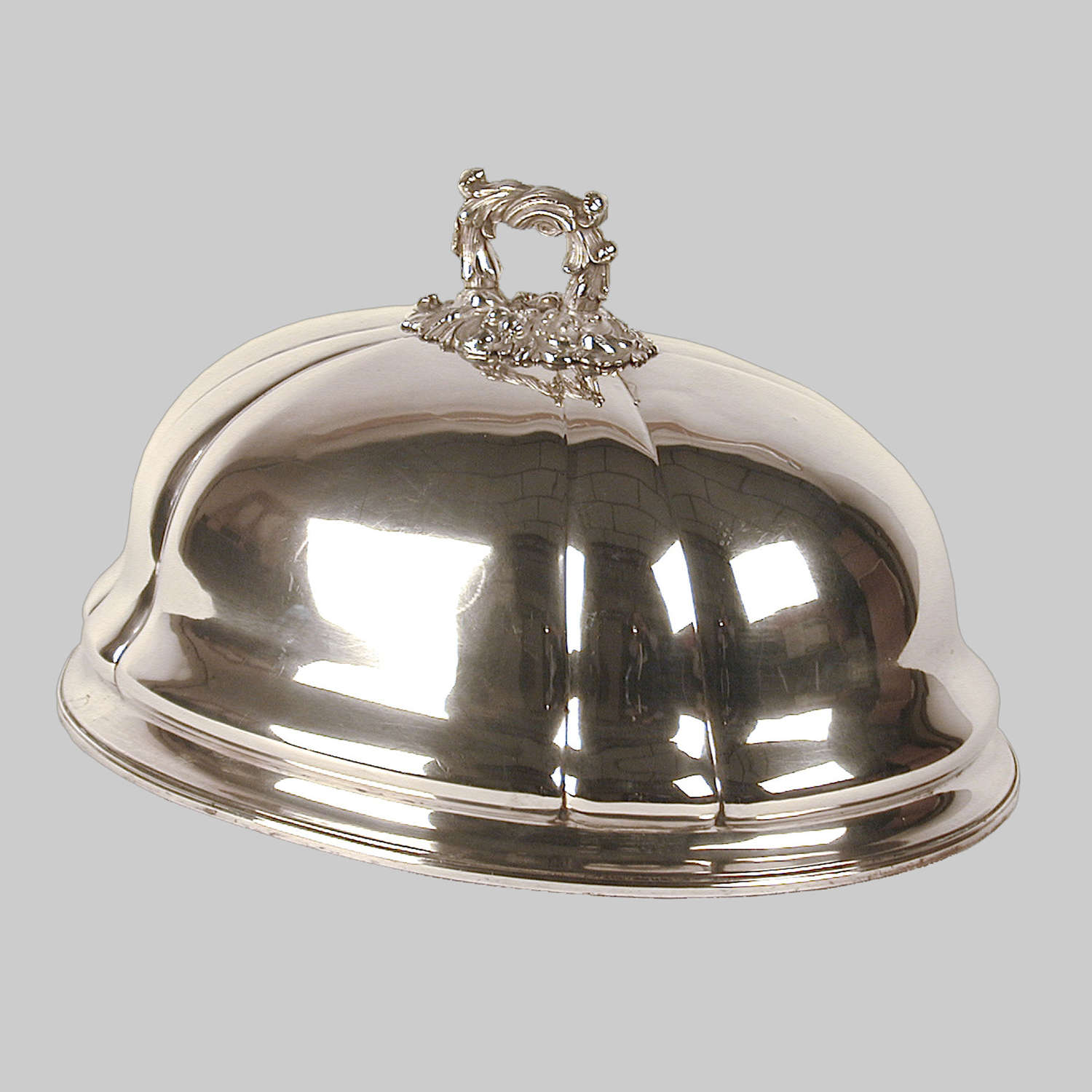 19th century silver plated charger cover