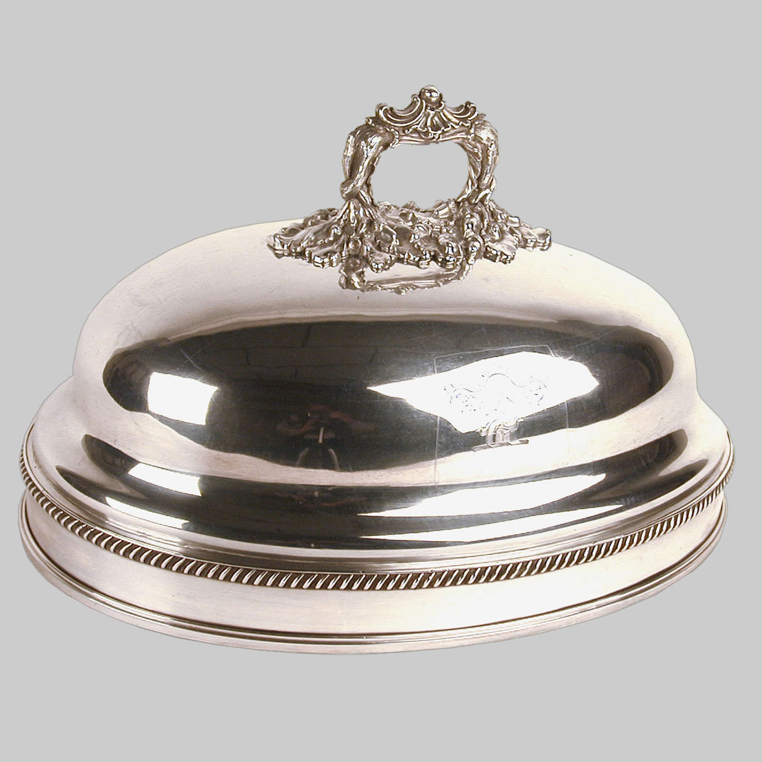 Georgian Sheffield plated charger cover