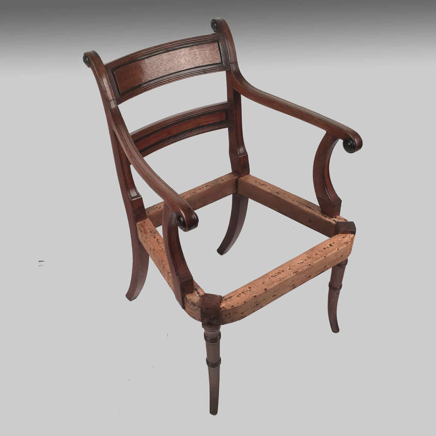 Regency mahogany armchair