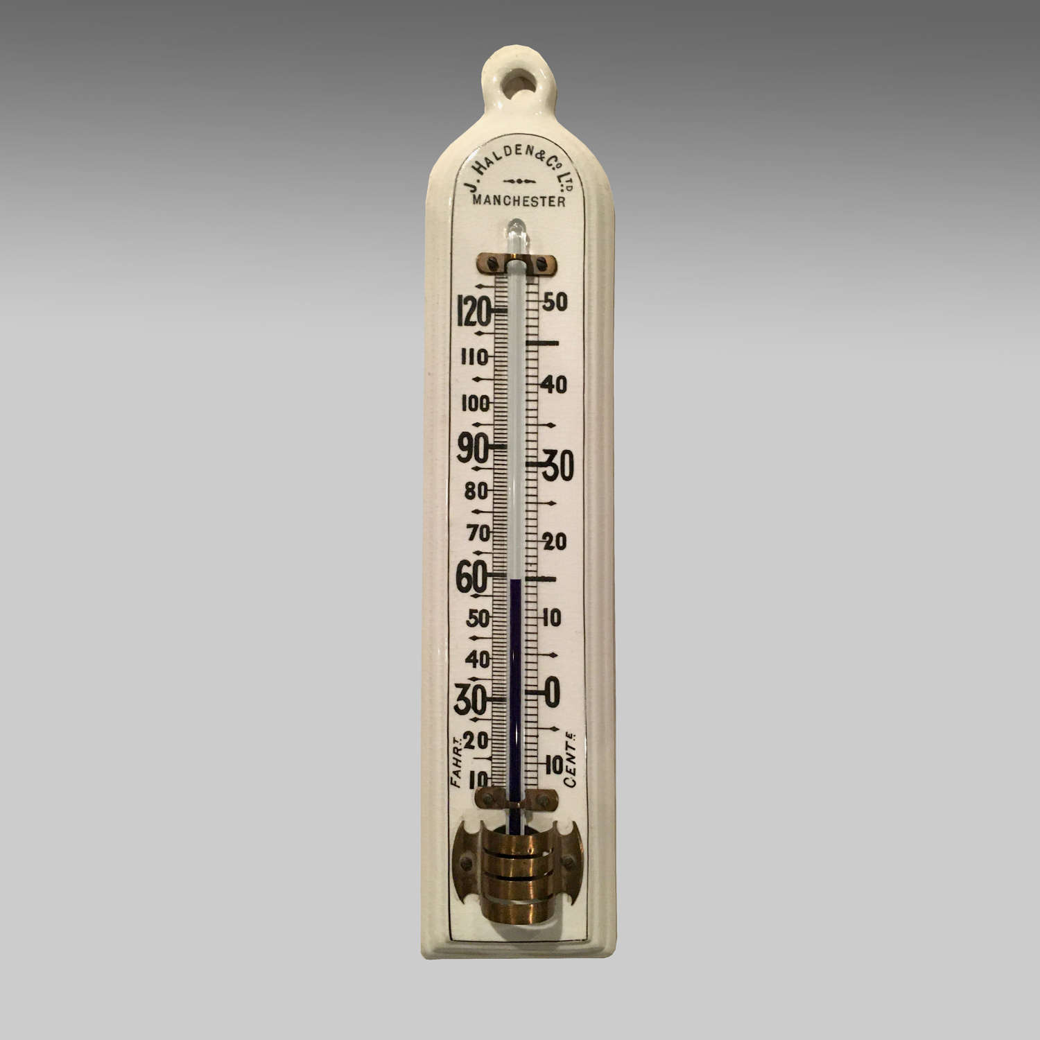 19th century porcelain thermometer
