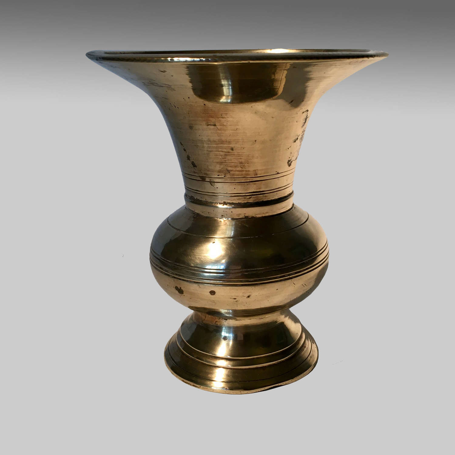Anglo-Indian bell metal vase