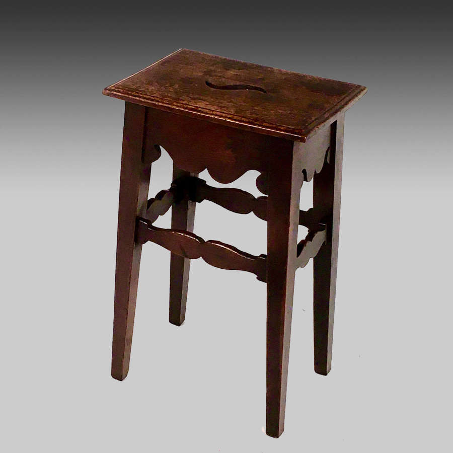 Georgian oak stool