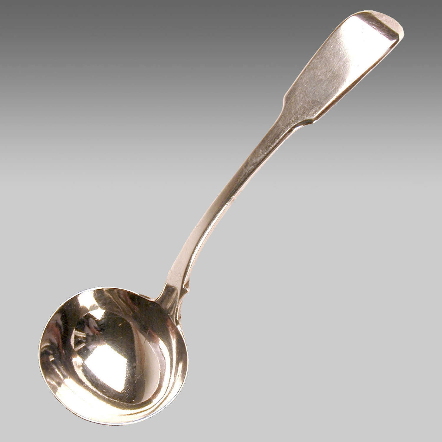 Georgian silver fiddle-pattern ladle