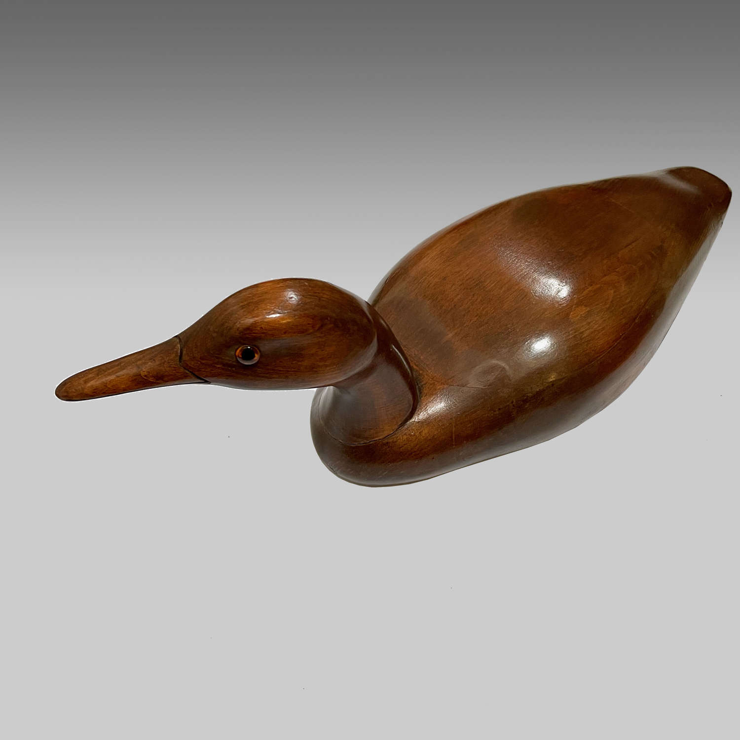 Canadian carved wood decoy duck by Ron Sadler