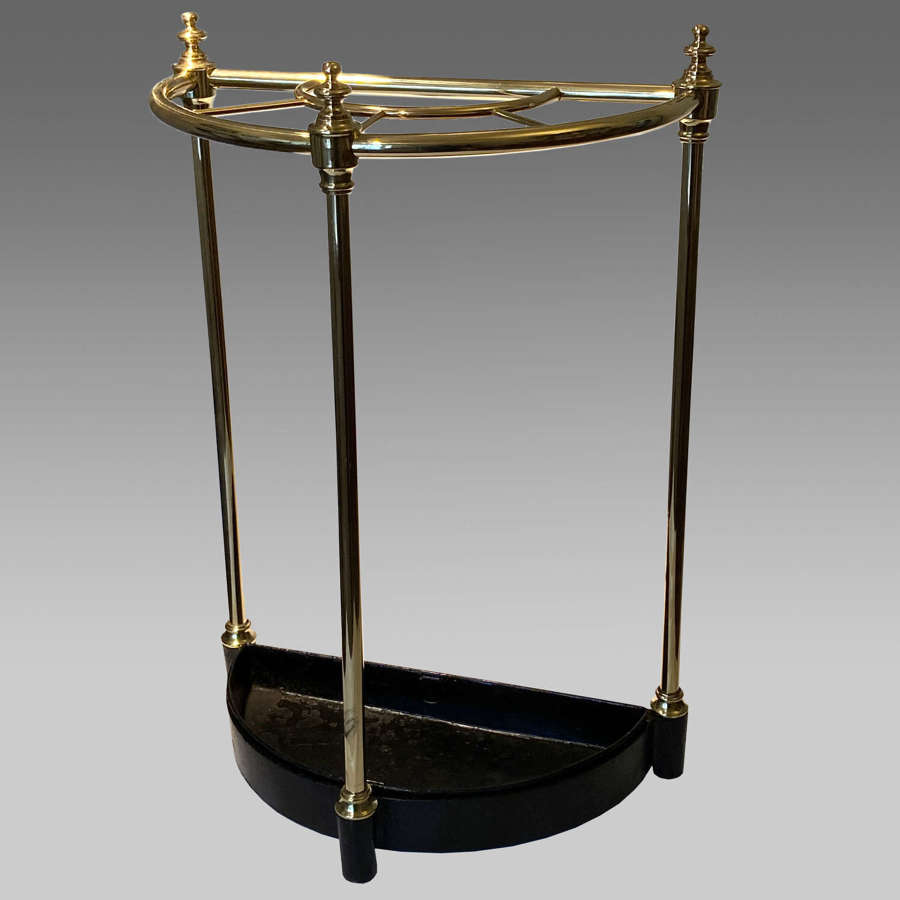 Brass and cast iron umbrella or stick stand