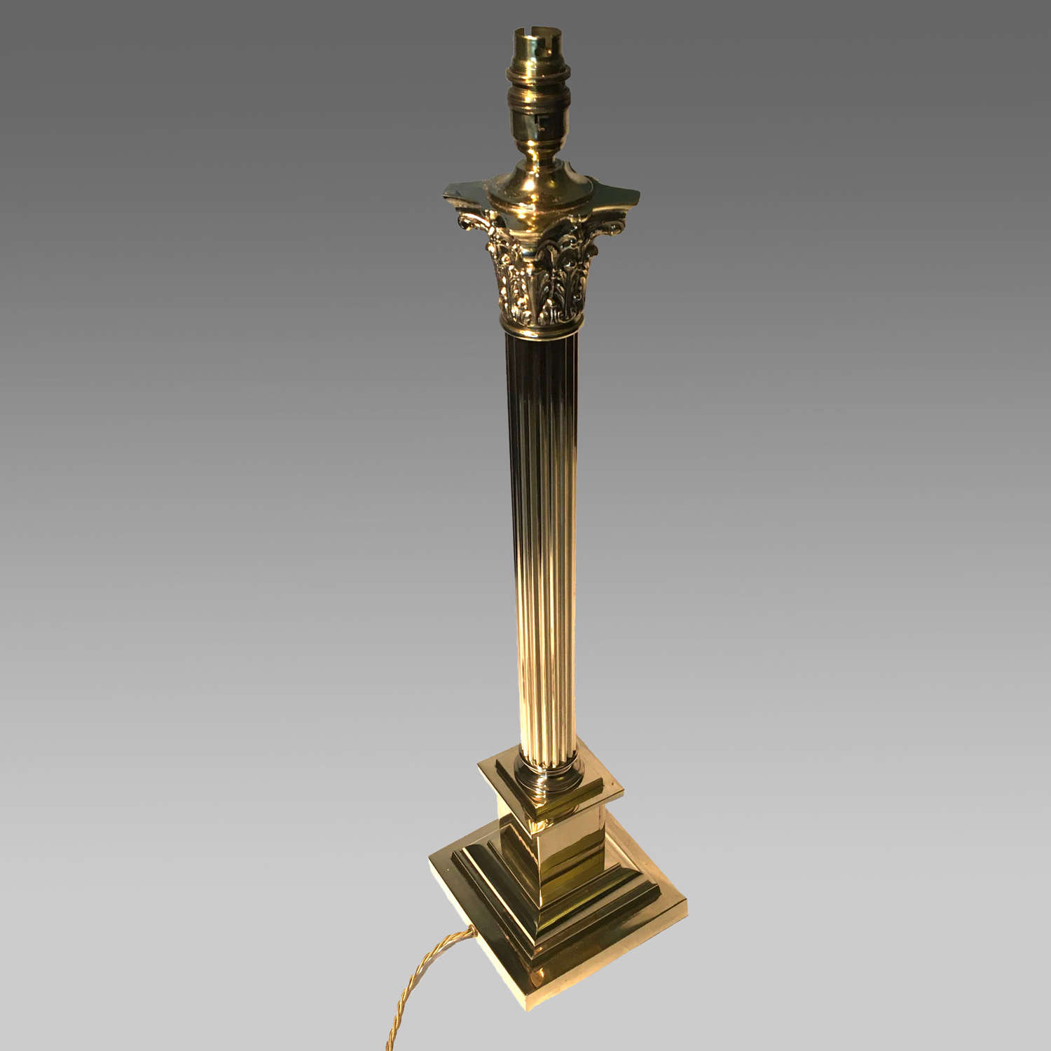 Victorian brass oil lamp