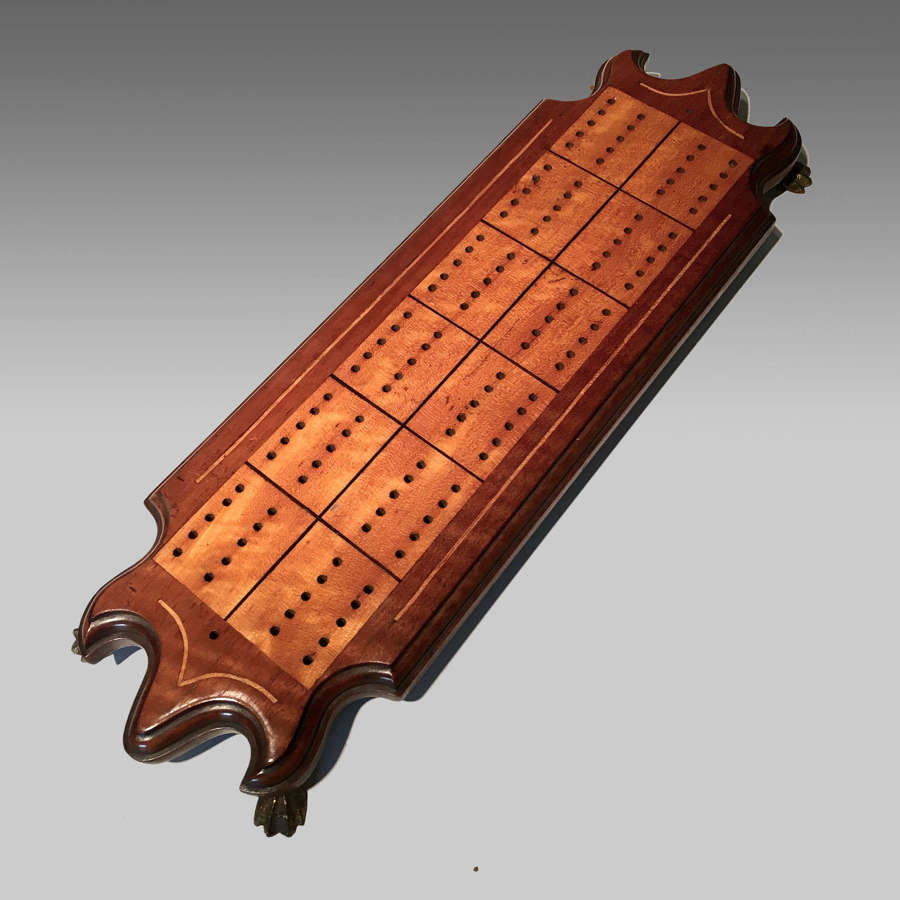 Oak cribbage board