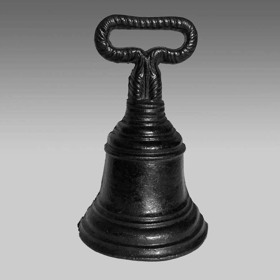 Regency cast iron bell doorstop