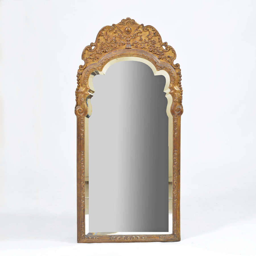 Georgian gilt portrait pier glass mirror