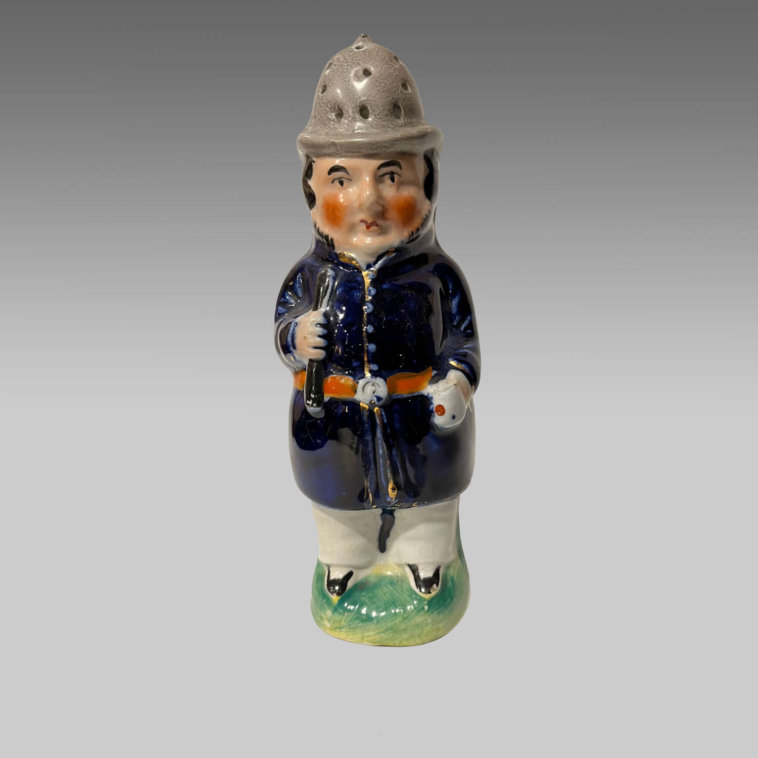 Staffordshire pottery policeman pepper pot