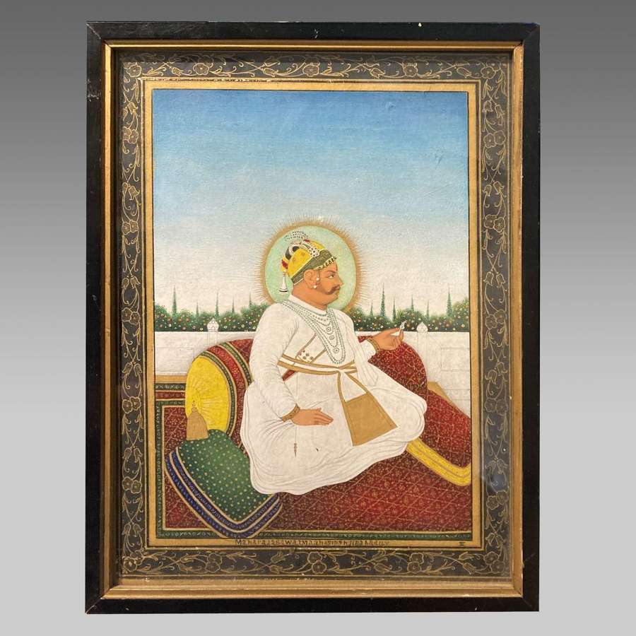 Indian miniature - Maharaja Sawai Madho Singh Bahadur