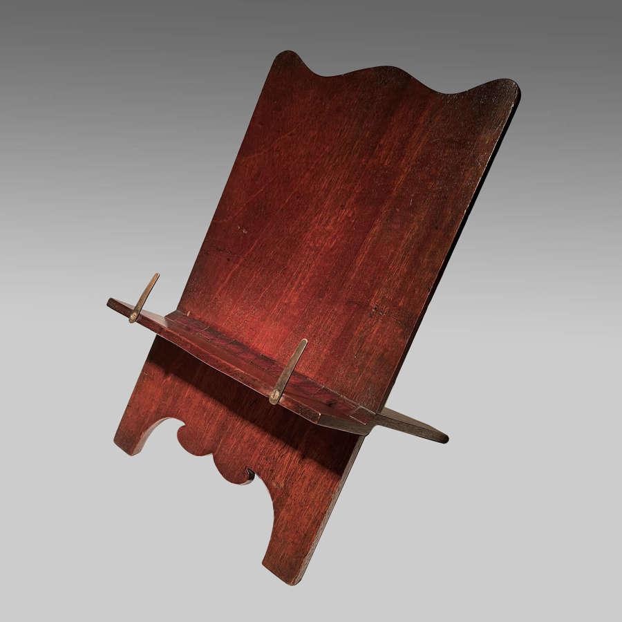 Georgian mahogany folding bookrest