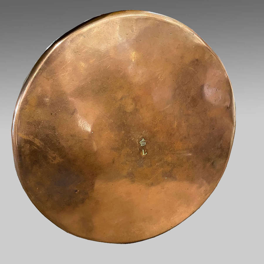 Georgian copper pan lid