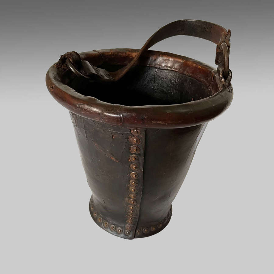 Georgian leather fire bucket