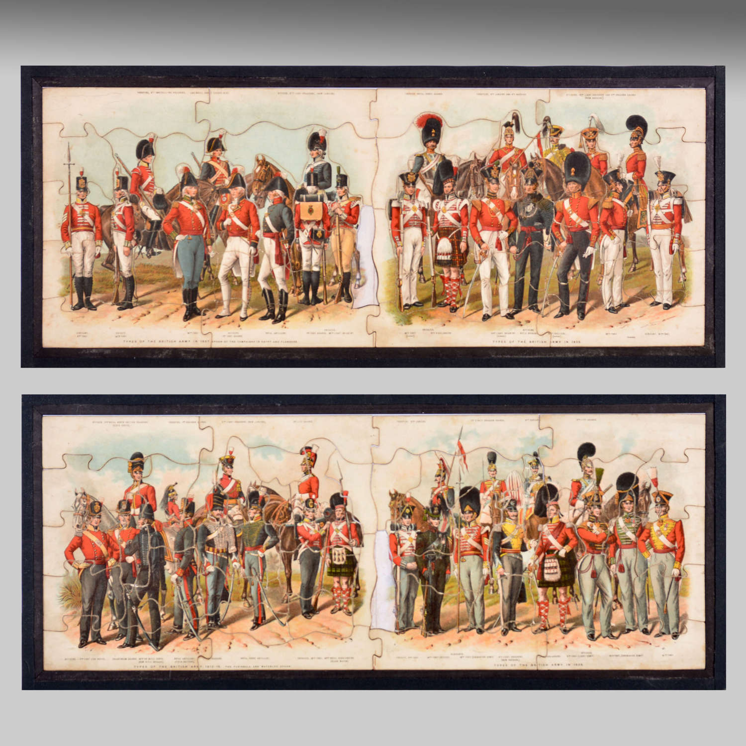 Military double-sided jigsaws 'British soldiers past & present'