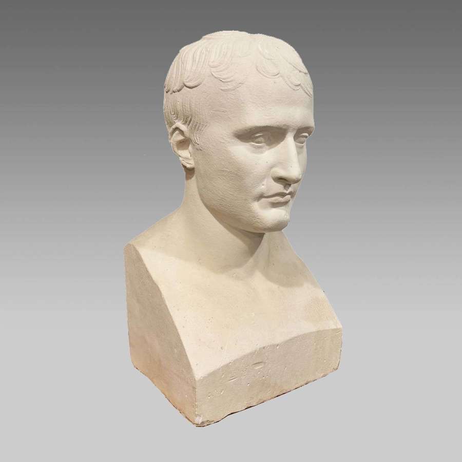 Portrait plaster bust of Napoleon I