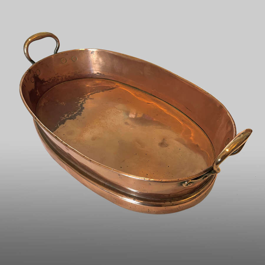 Mid 19th century copper bain marie cover